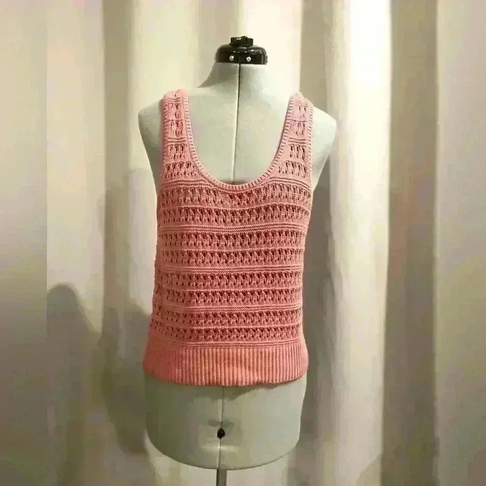 Women’s Old Navy Pink See Through Tank Top
